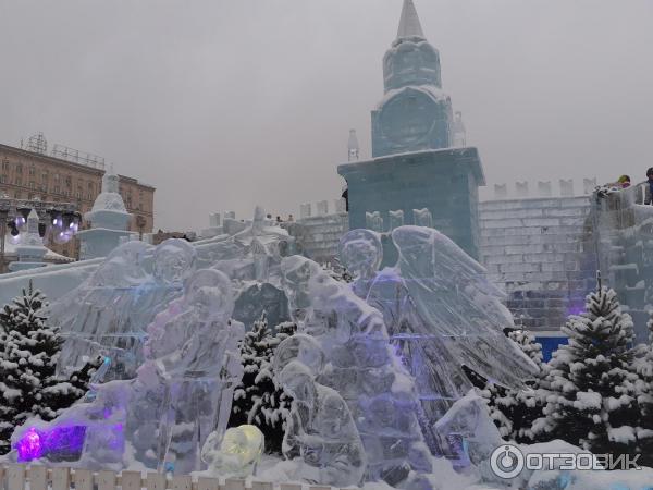 Выставка ледовых скульптур Ледовая Москва на Поклонной горе (Россия, Москва) фото