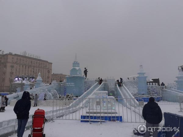 Выставка ледовых скульптур Ледовая Москва на Поклонной горе (Россия, Москва) фото