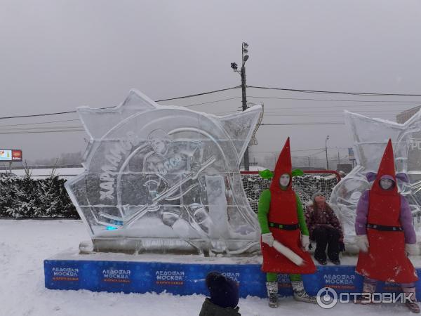 Выставка ледовых скульптур Ледовая Москва на Поклонной горе (Россия, Москва) фото