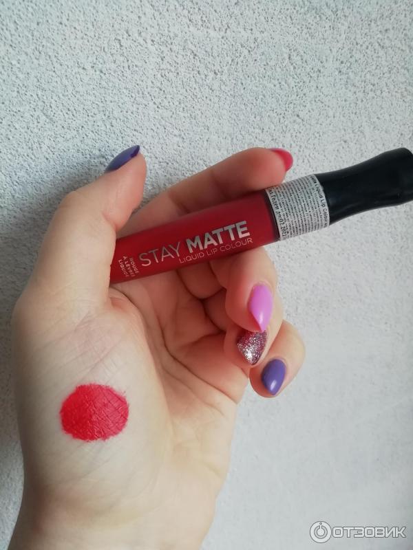 Жидкая матовая помада Rimmel Stay Matte Liquid Lip Colour фото