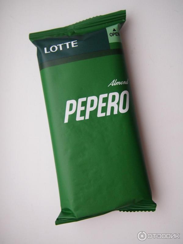 Lotte Pepero Almond, соломка в шоколадной глазури. Lotte Confectionery Co