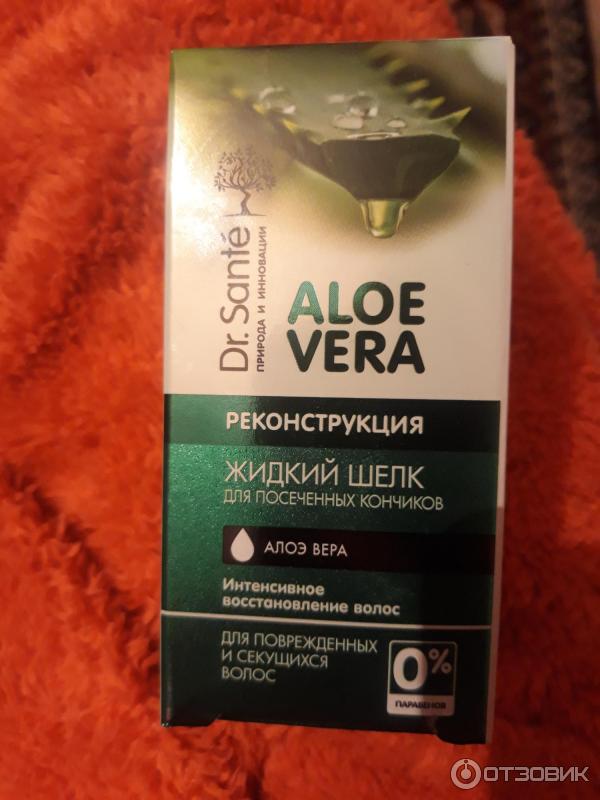 Средство для посеченных кончиков волос Dr. Sante Aloe Vera Жидкий шелк фото