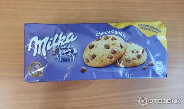 Печенье Milka Choco cookies с кусочками молочного шоколада фото