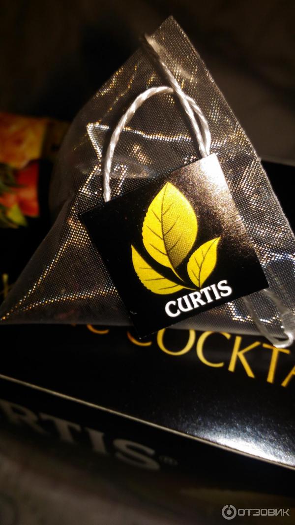 Чай Май Curtis Exotic Coctail черный листовой с добавками в пирамидках фото