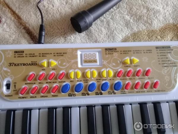 Детский синтезатор с микрофоном Electronic Keyboard SK-3738 фото