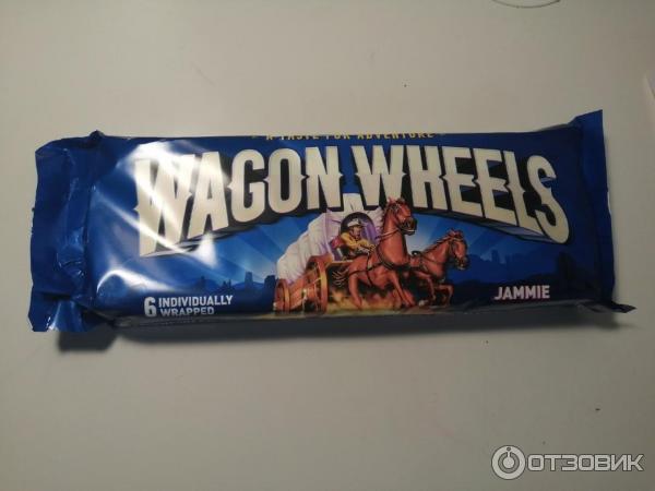 Печенье Wagon Wheels с суфле и джемом фото