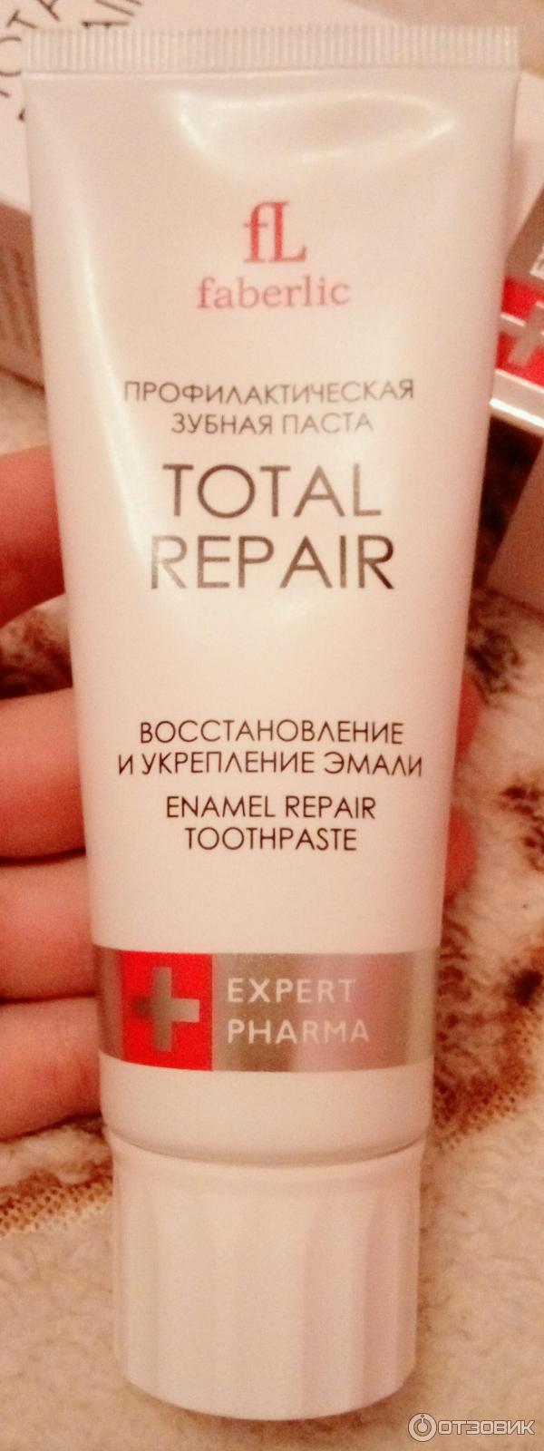 Зубная паста для восстановления и укрепления эмали FABERLIC Total Repair фото