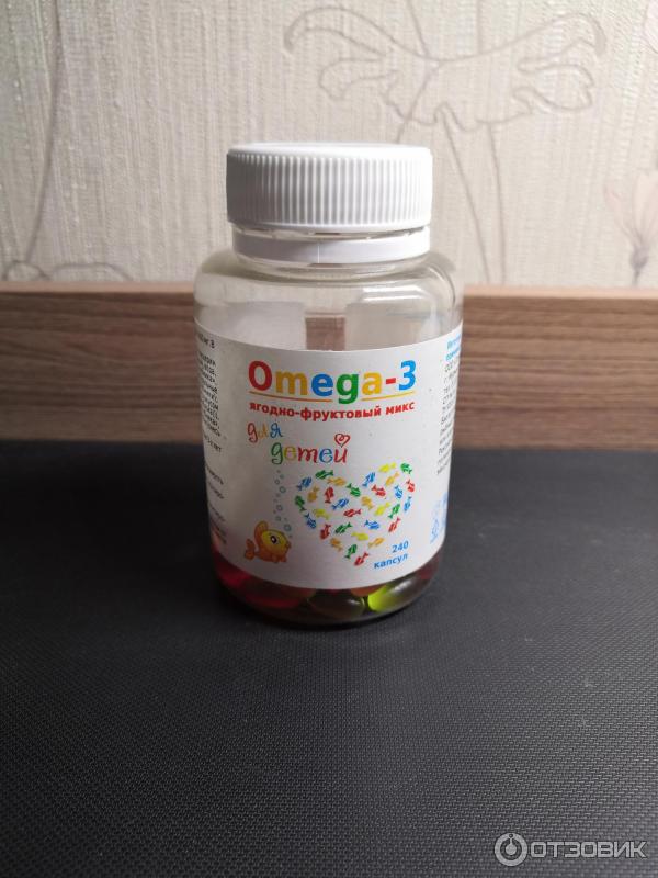 Капсулы Полярис Omega-3 для детей Ягодно-фруктовый микс фото