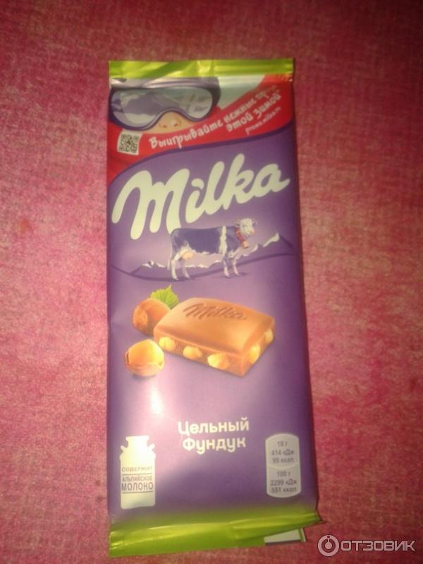 Шоколад Milka Лесной орех фото