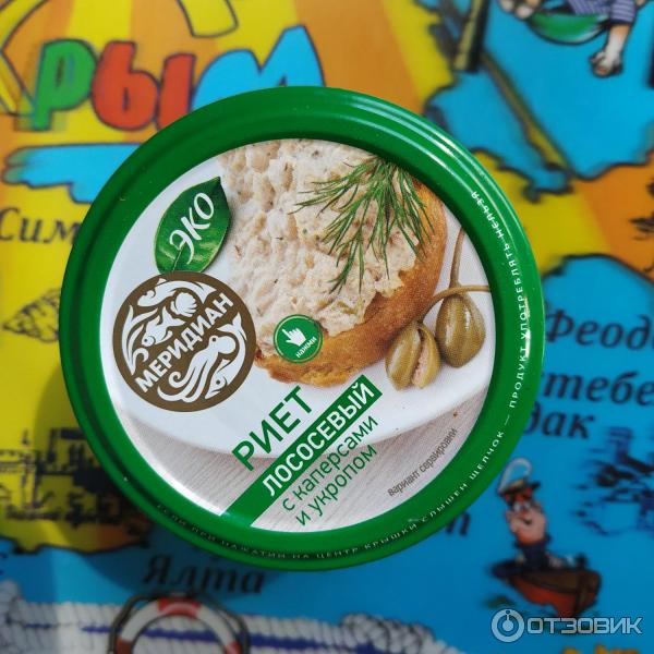 Риет из лосося с каперсами и укропом Меридиан-Эко фото