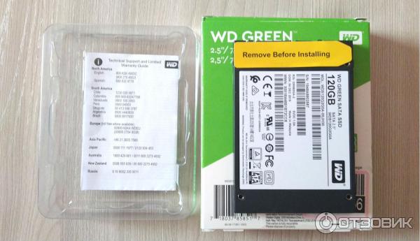 Твердотельный накопитель SSD Western Digital Green WDS120G2G0A 120Гб фото