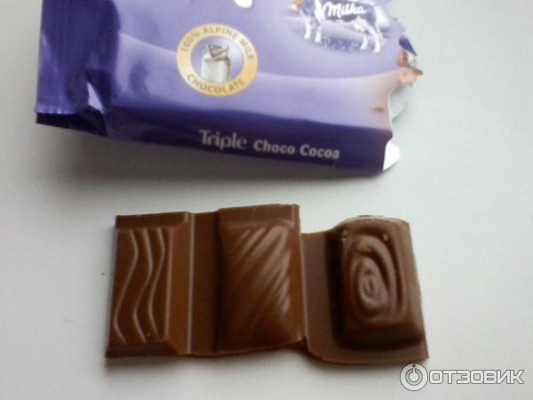 Молочный шоколад Milka Triple