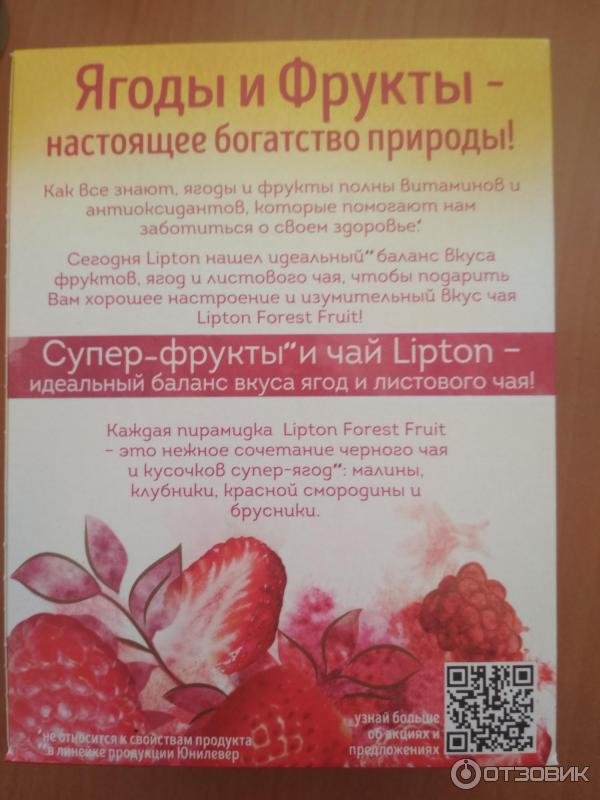 Чай Lipton Forest Fruit фото