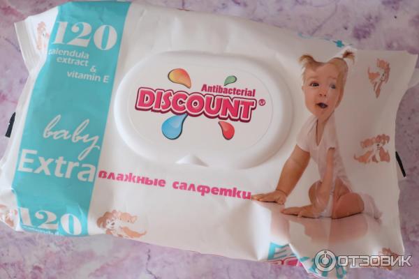 Влажные салфетки для детей Discount фото