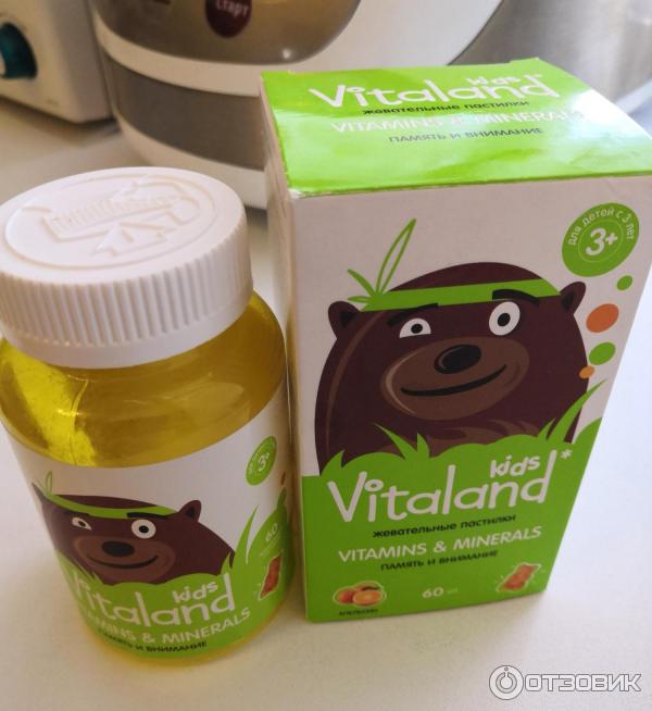 Жевательные пастилки Vitaland kids vitamins & minerals фото