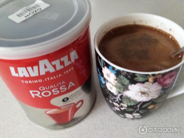 Кофе натуральный жареный молотый Lavazza Qualita Rossa фото