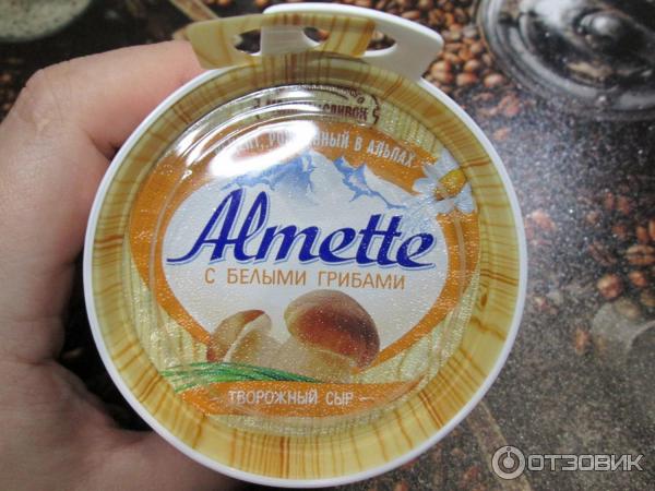 Творожный сыр Almette с белыми грибами фото