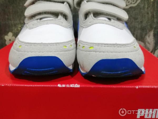 Кроссовки детские Puma White-Galaxy Blue фото