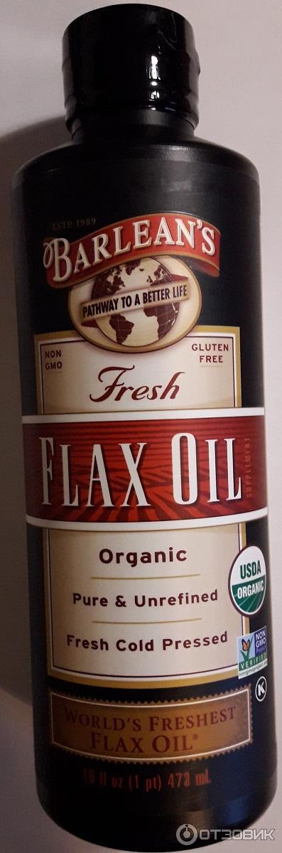 Льняное масло Barlean's Fresh Flax Oil фото