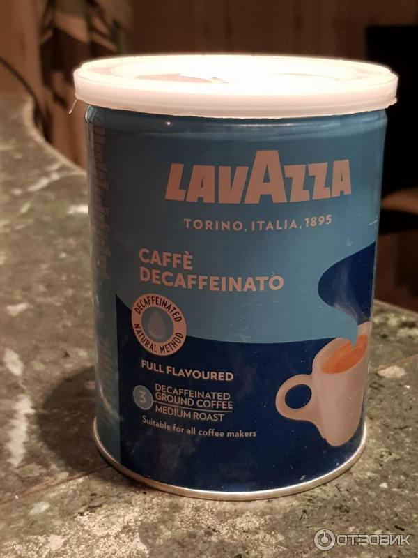 Кофе молотый Lavazza без кофеина фото