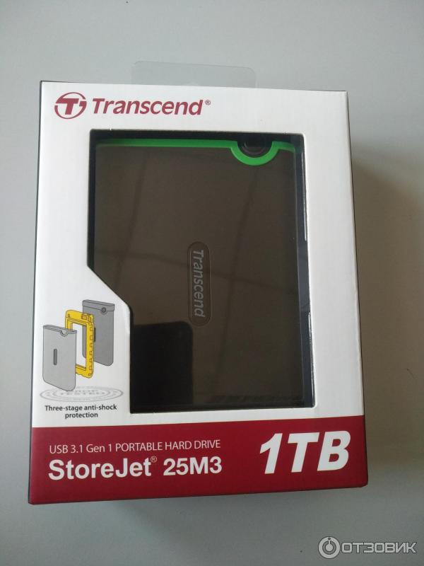 Внешний жесткий диск Transcend StoreJet 1Тб фото