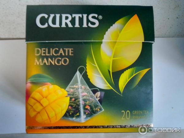 Зеленый чай в пирамидках Curtis Delicate Mango фото