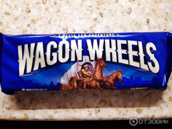 Печенье Wagon Wheels с суфле и джемом фото