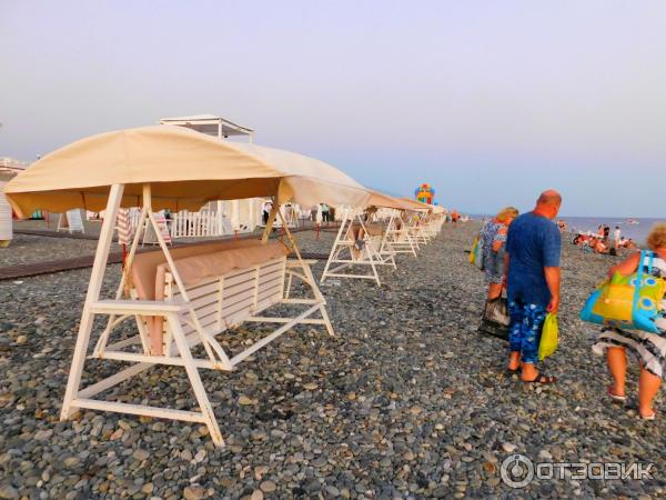 Пляж отеля Бархатные сезоны (Россия, Адлер) фото