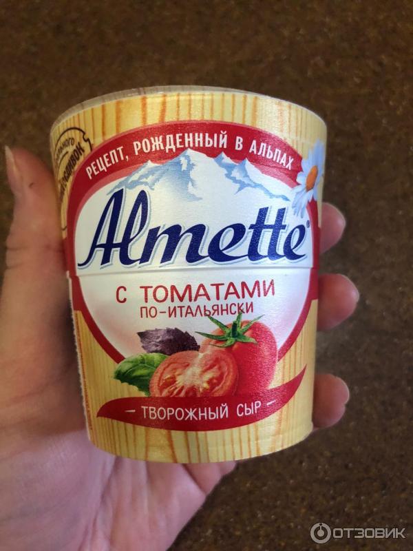 Творожный сыр Almette с томатами фото