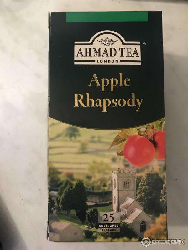 Черный чай Ahmad Tea Apple Rhapsody со вкусом яблока и мяты фото