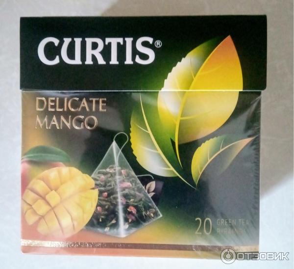 Зеленый чай в пирамидках Curtis Delicate Mango фото