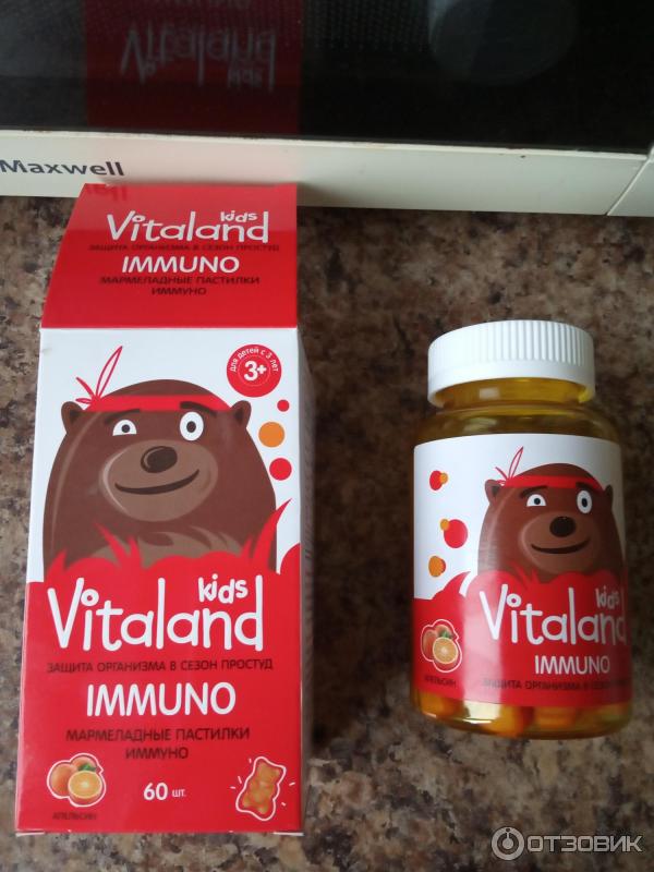 Жевательные пастилки Vitaland Kids Immuno фото