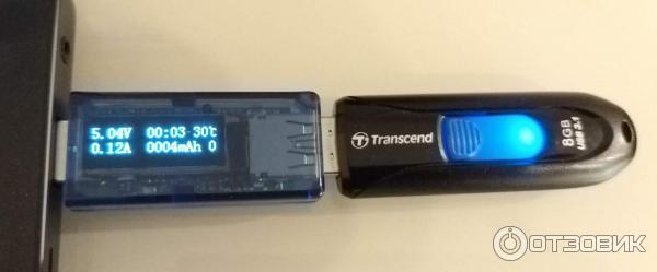 ток при записи на Transcend USB3.1