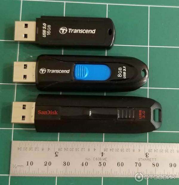 Флешка от Sandisk Extreme USB3.0 и флешки от Transcend