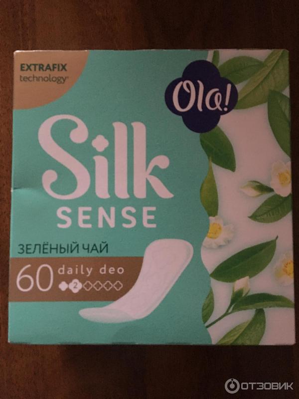 Ежедневные прокладки Ola! Silk Sense DAILY DEO Зеленый чай фото