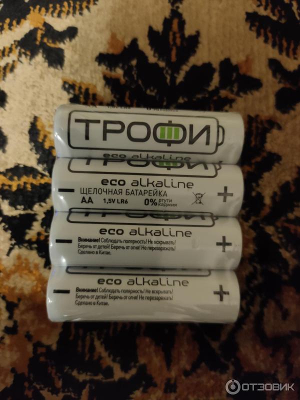 Батарейки щелочные Трофи фото