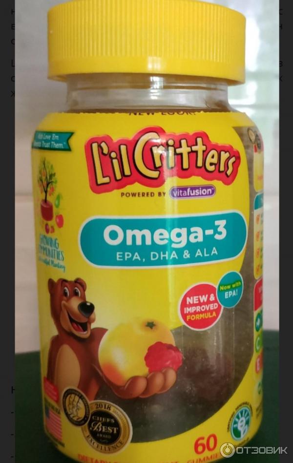 Детские витамины L'il Critters Omega-3 фото