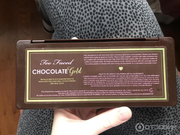 Палетка теней Too Faced Chocolate Gold фото