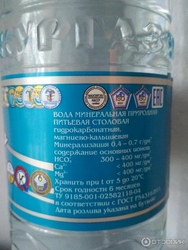 Отзыв о Минеральная вода "Кургазак" | Я скажу воде "Респект", потому ...