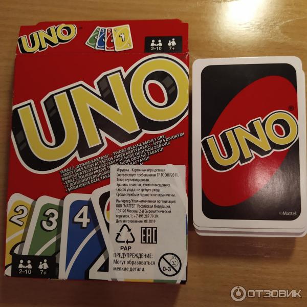 Настольная карточная игра UNO фото