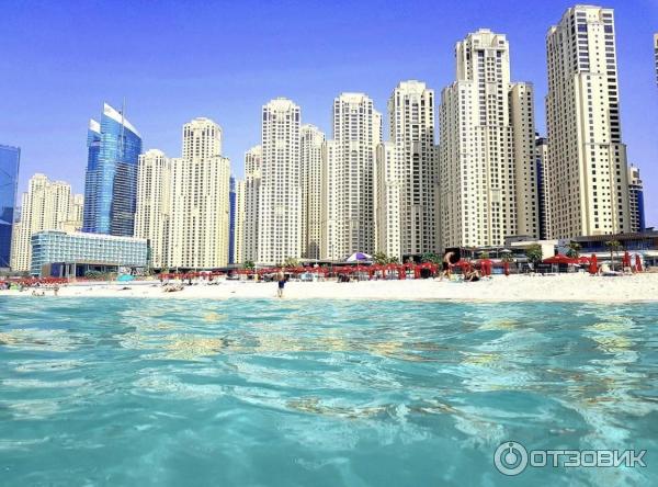 Отзыв о Пляж Dubai Marina beach (ОАЭ, Дубай) пляж приличный, шезлонги "золотые"