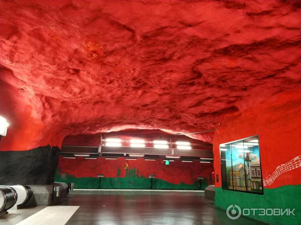 метро Стокгольма самые красивые станции фото Solna Centrum