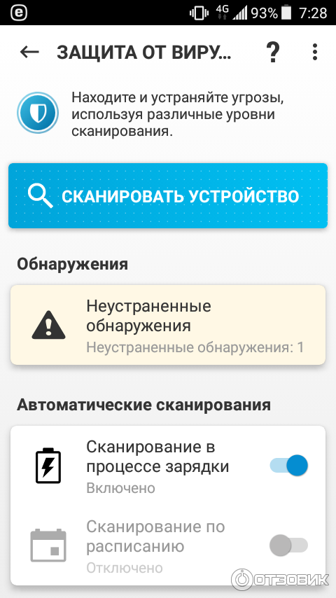 Антивирус ESET Mobile Security Antivirus