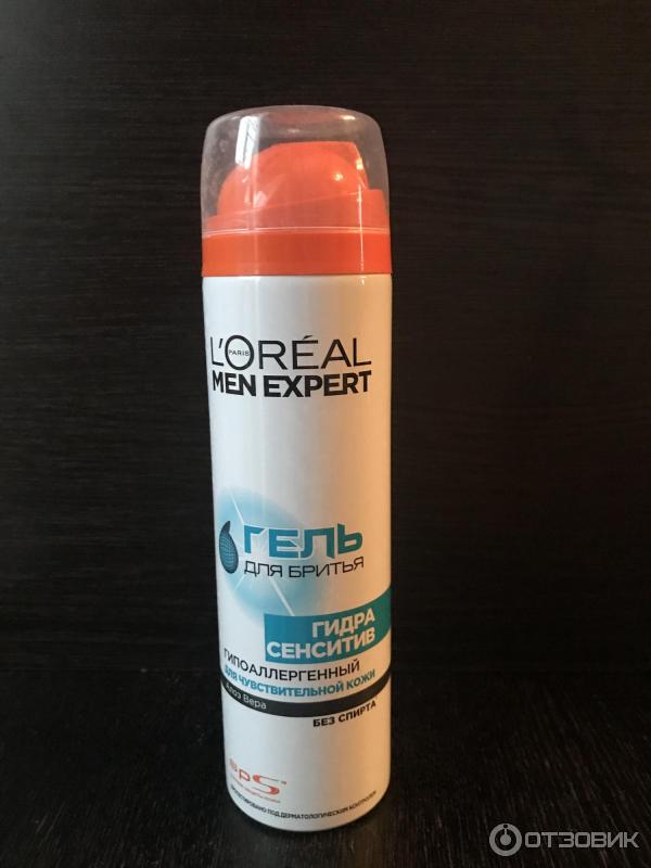 Гель для бритья L'Oreal Men Expert Для чувствительной кожи гипоаллергенный фото