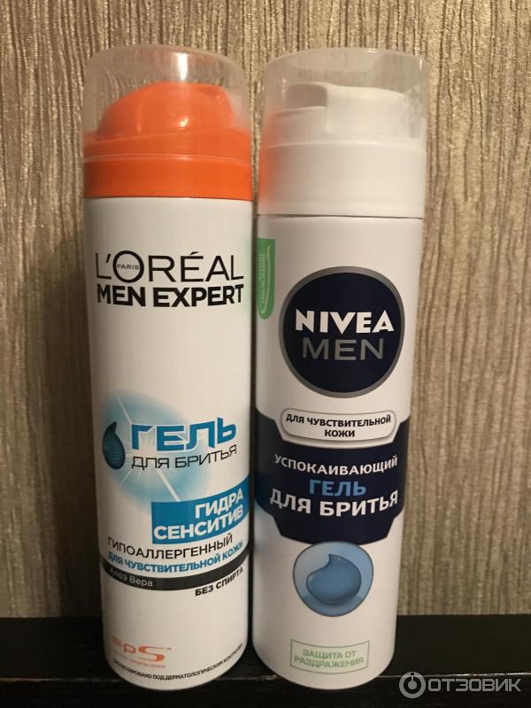 Гель для бритья L'Oreal Men Expert Для чувствительной кожи гипоаллергенный фото