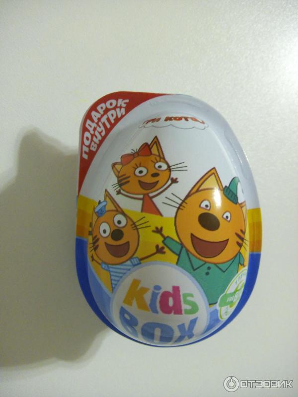 Kinder box kids. Конфитрейд / Кидсбокс три кота. Шоколадное яйцо Kids Box три кота. Кидсбокс три кота. Десерт яйцо три кота.