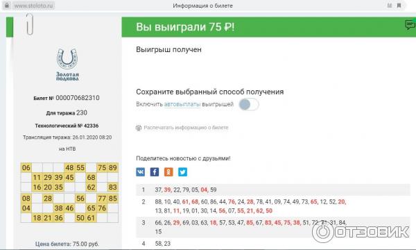 Проверка билетов подкова по номеру. Золотая подкова выигрыши. Скрины выигрышей Столото. Выигрыш в лотерею Золотая подкова.