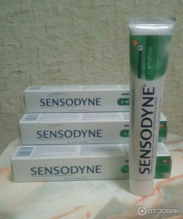 Зубная паста для чувствительных зубов Sensodyne c фтором фото