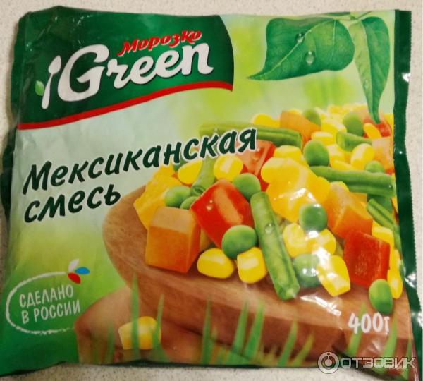 Смесь замороженных овощей Морозко Green Мексиканская смесь фото