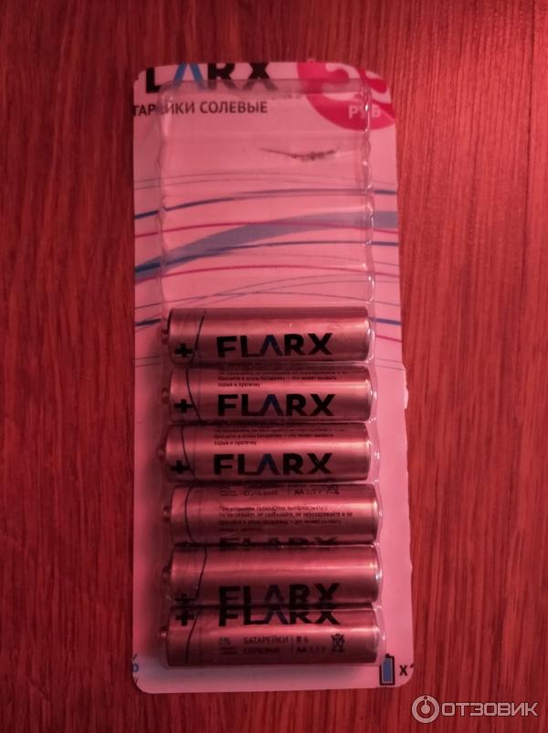 Батарейки солевые FLARX AA 1.5 V фото